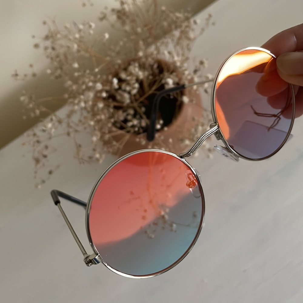 Reflecting sunglasses / john lennon style - round sunglasses - Picture 3 of 5